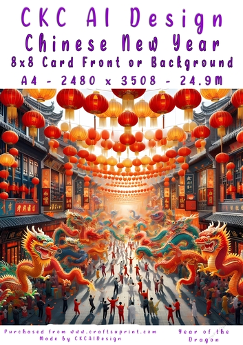 Chinese New Year 8x8 Card Front