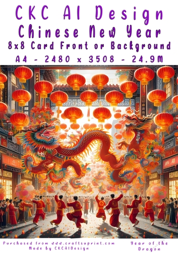 Chinese New Year 8x8 Card Front