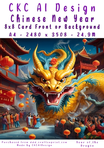 Chinese New Year 8x8 Card Front