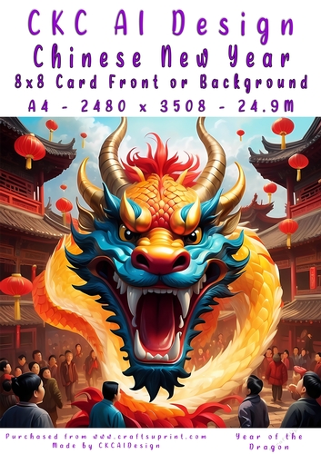 Chinese New Year 8x8 Card Front