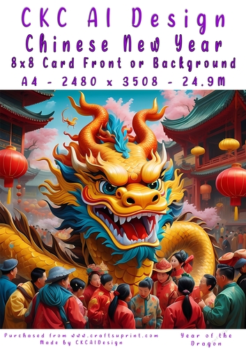 Chinese New Year 8x8 Card Front
