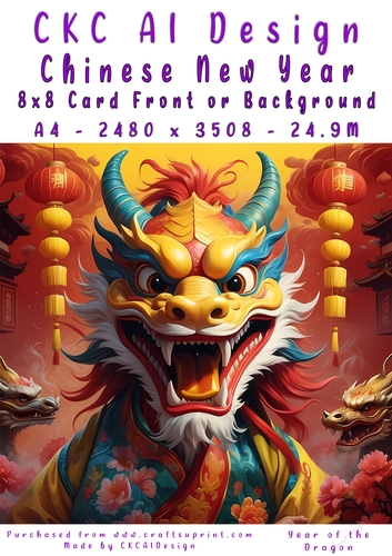 Chinese New Year 8x8 Card Front