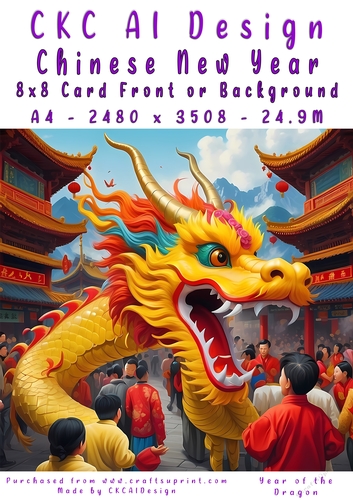 Chinese New Year 8x8 Card Front