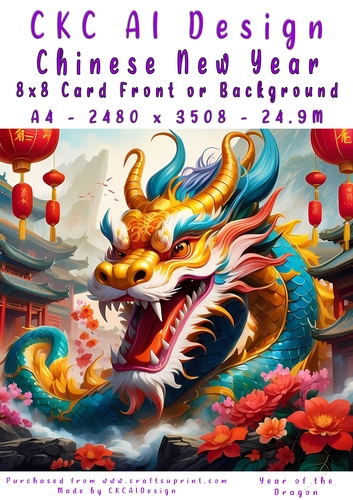 Chinese New Year 8x8 Card Front