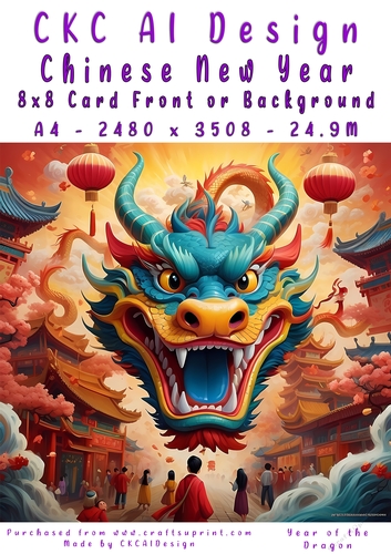 Chinese New Year 8x8 Card Front