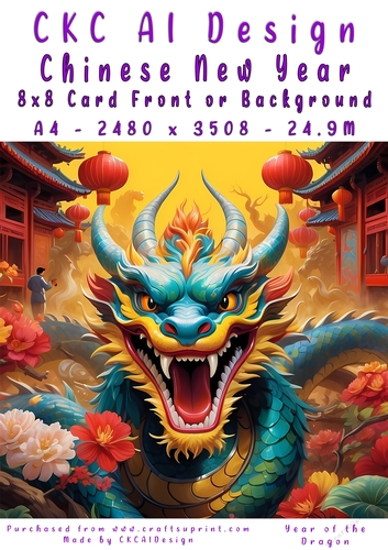 Chinese New Year 8x8 Card Front