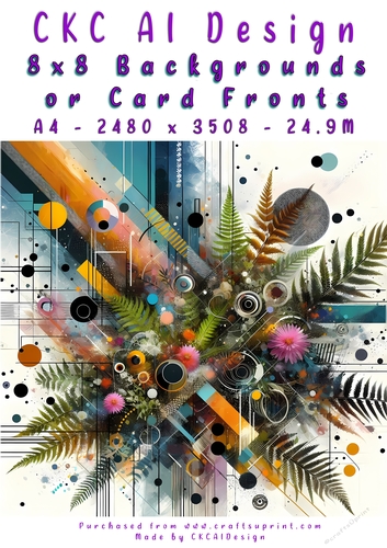 Abstract Art 8x8 Card Fronts or Backgrounds