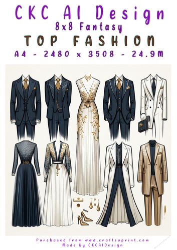 Top Fashion 8x8 Card Front
