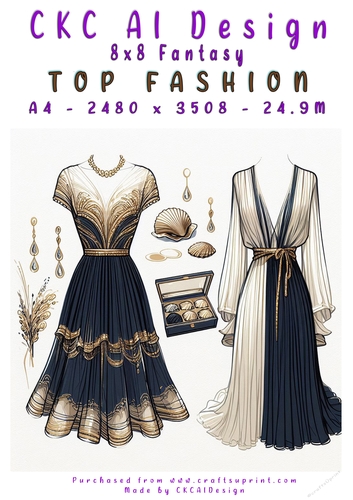 Top Fashion 8x8 Card Front
