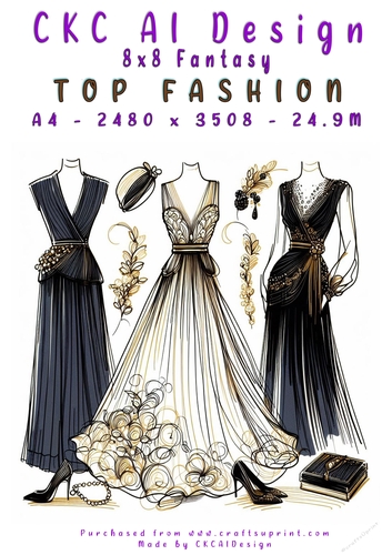 Top Fashion 8x8 Card Front