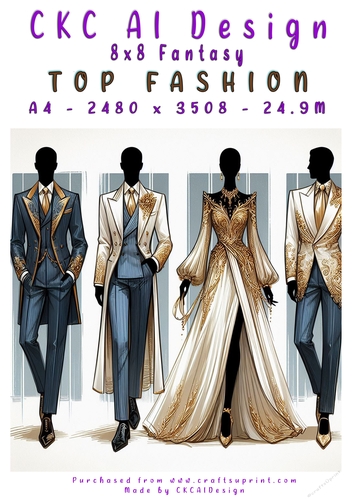 Top Fashion 8x8 Card Front