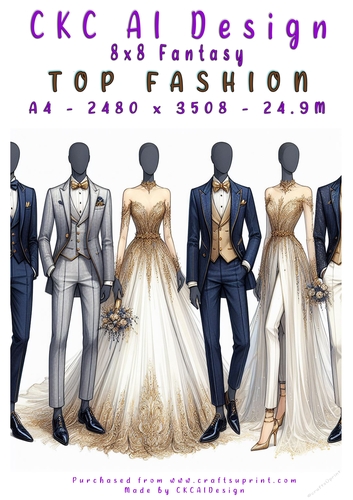 Top Fashion 8x8 Card Front