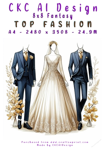 Top Fashion 8x8 Card Front