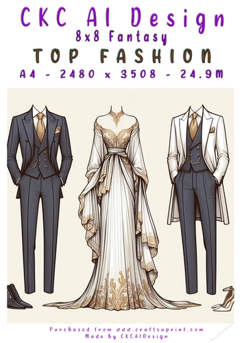 Top Fashion 8x8 Card Front