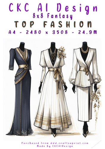 Top Fashion 8x8 Card Front