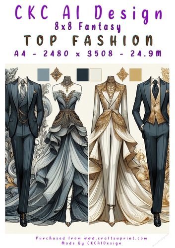 Top Fashion 8x8 Card Front