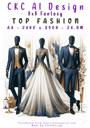 Top Fashion 8x8 Card Front