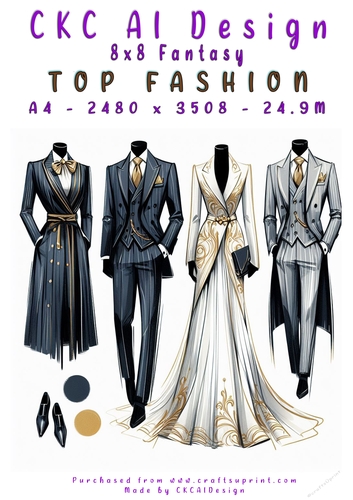 Top Fashion 8x8 Card Front