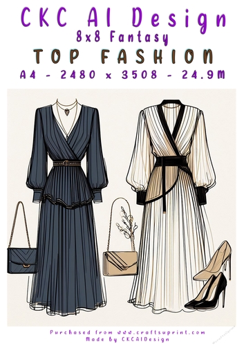 Top Fashion 8x8 Card Front