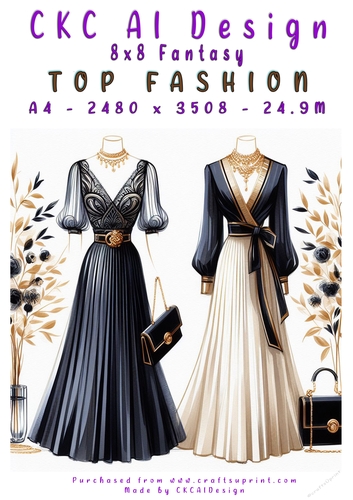 Top Fashion 8x8 Card Front