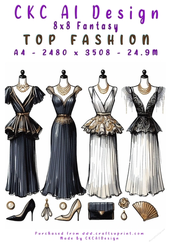 Top Fashion 8x8 Card Front