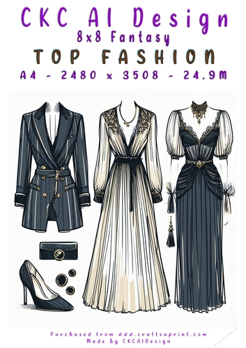 Top Fashion 8x8 Card Front