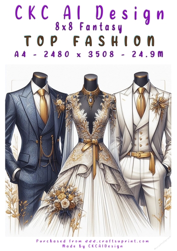 Top Fashion 8x8 Card Front