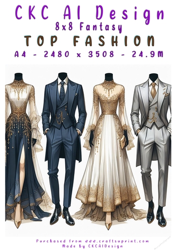 Top Fashion 8x8 Card Front