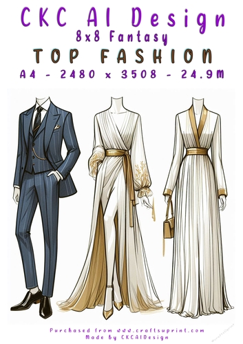 Top Fashion 8x8 Card Front