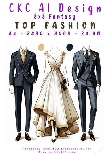 Top Fashion 8x8 Card Front