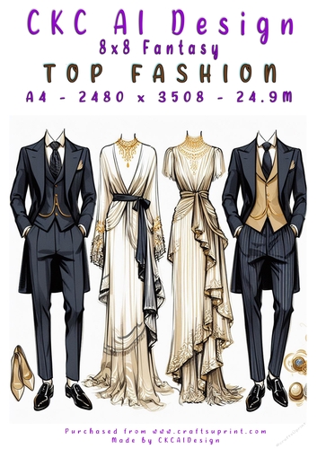 Top Fashion 8x8 Card Front