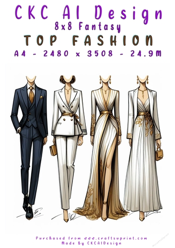 Top Fashion 8x8 Card Front