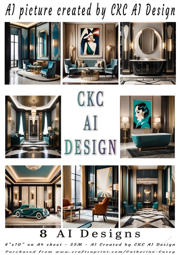 Amazing AI Created Art Deco Rooms