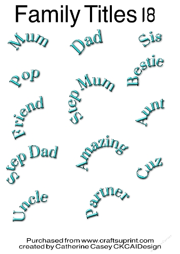 Family Names Png Labels Set 18