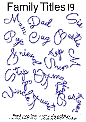 Family Names Png Labels Set 19