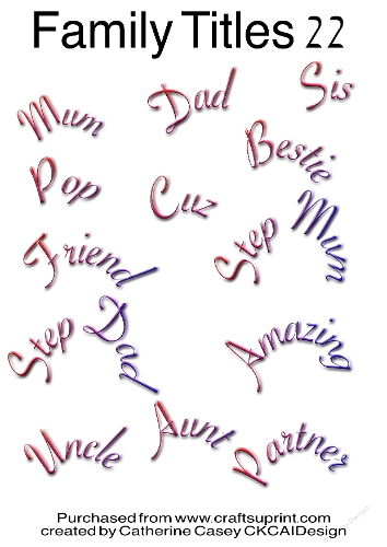 Family Names Png Labels Set 22