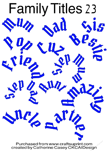 Family Names Png Labels Set 23