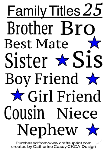 Family Names Png Labels Set 25