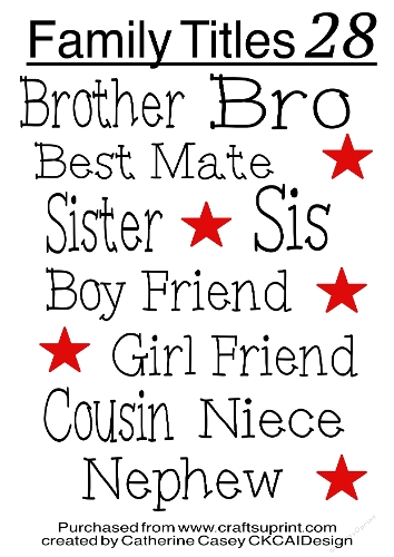 Family Names Png Labels Set 28