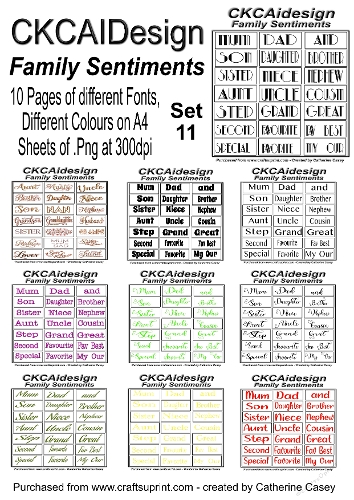 10 Pages of Family Sentiments DIfferent Fonts Different Colours .png - Set 11