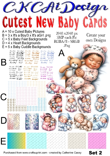Cutest New Baby Cards Set 2