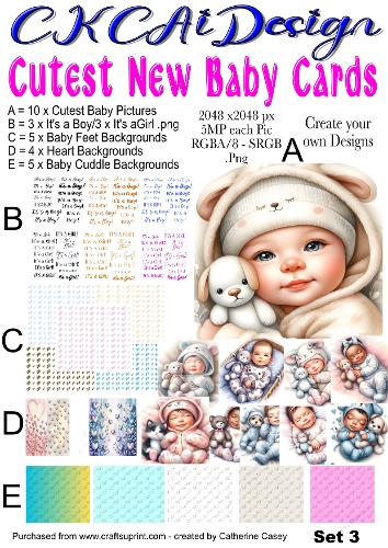 Cutest New Baby Cards Set 3