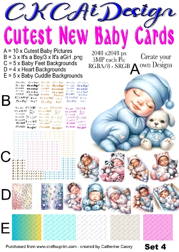 Cutest New Baby Cards Set 4