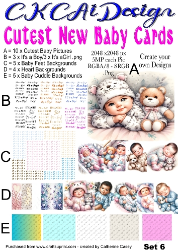 Cutest New Baby Cards Set 6