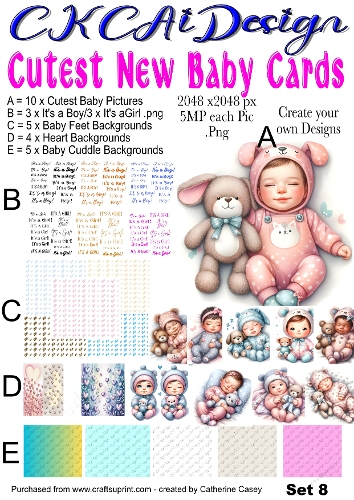 Cutest New Baby Cards Set 8