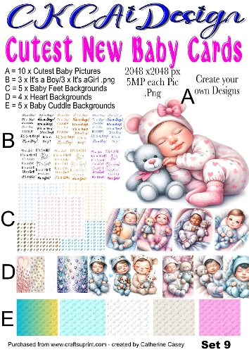 Cutest New Baby Cards Set 9