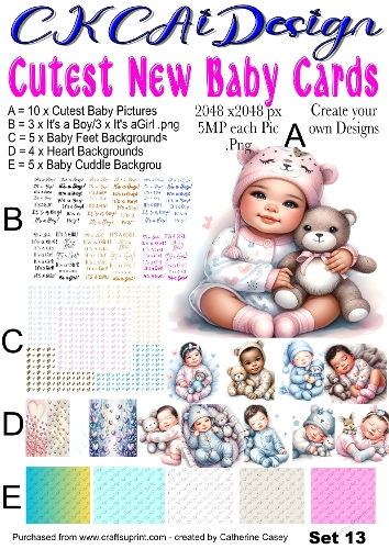 Cutest New Baby Cards Set 13