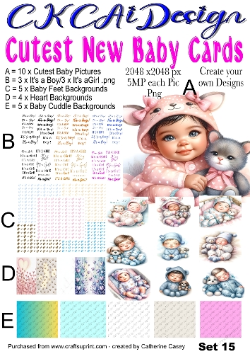 Cutest New Baby Cards Set 15