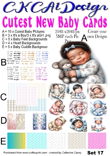 Cutest New Baby Cards Set 17