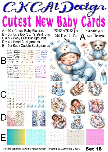 Cutest New Baby Cards Set 18